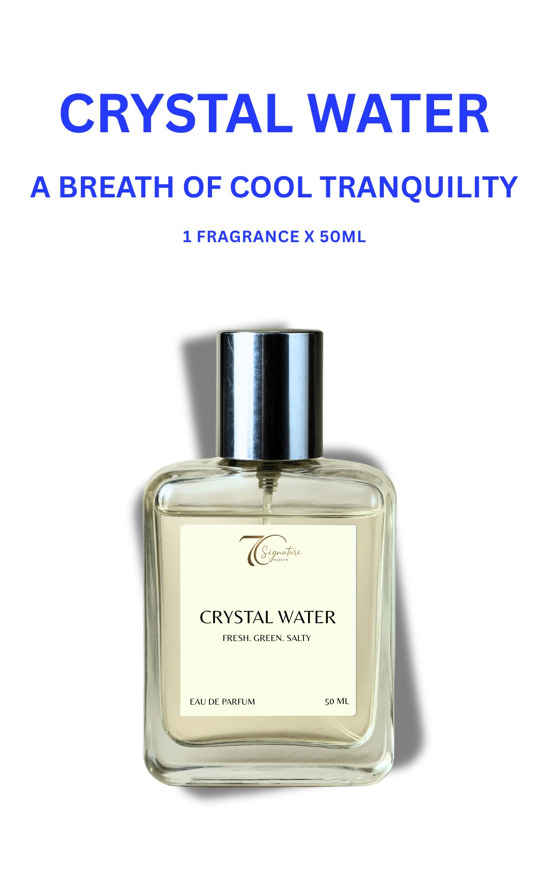 Crystal Water Men's Perfume - Luxury Aquatic Fragrance Inspired by Davidoff Cool Water