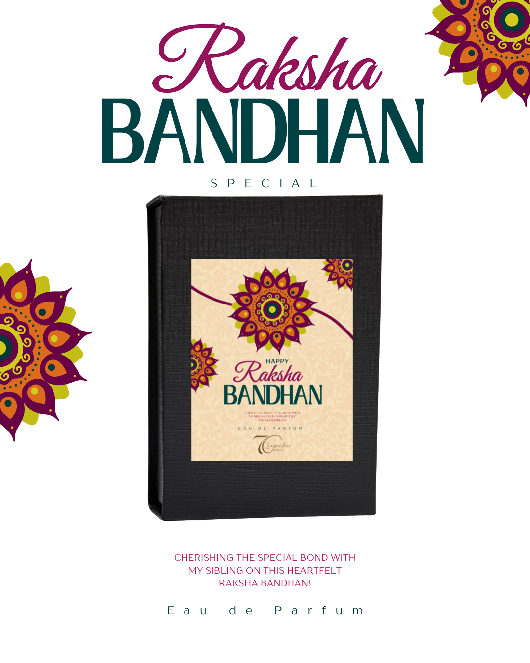 7C Signature Scents Discovery Set for Her – Raksha Bandhan Perfume Gift with 5 Premium 8ml Fragrances