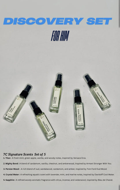 Luxury Men's Perfume Discovery Set - Premium Fragrance Gift Set for Him