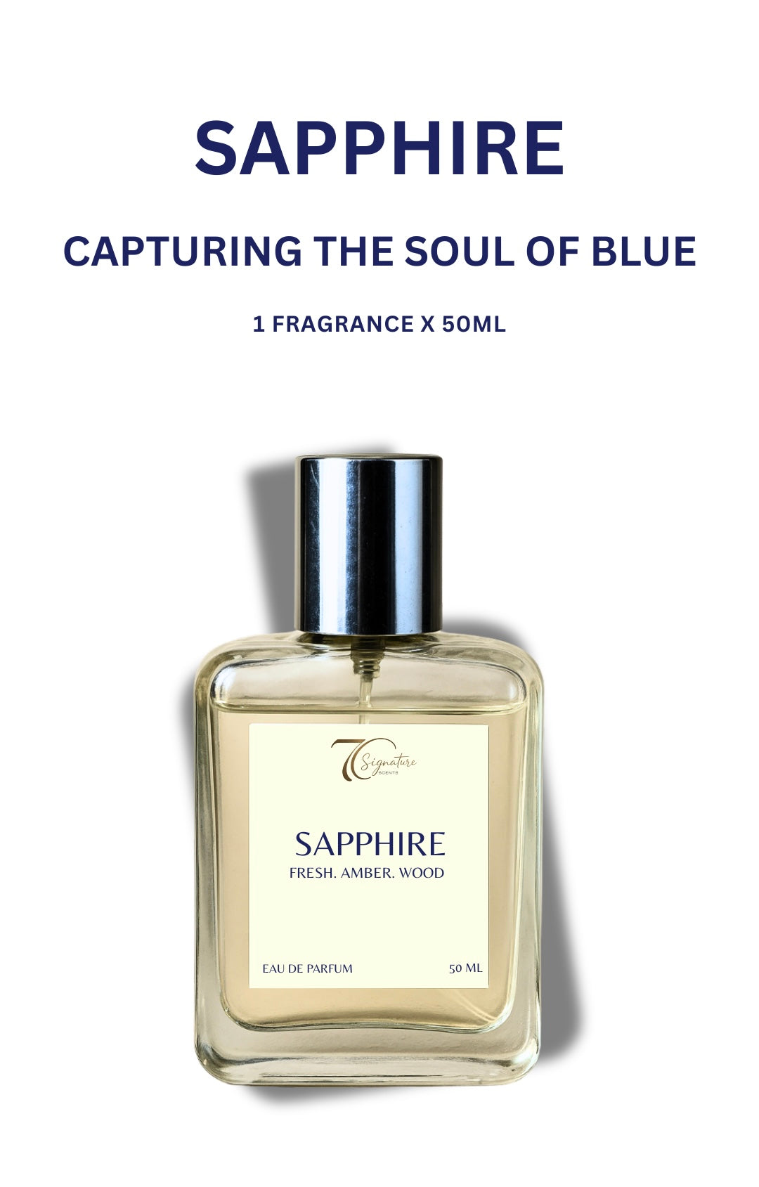 Sapphire Men's Perfume - Luxury Citrus & Woody Fragrance Inspired by Bleu de Chanel