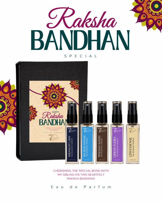 7C Signature Scents Discovery Set for Her – Raksha Bandhan Perfume Gift with 5 Premium 8ml Fragrances